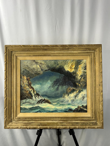 Rosemary Miner Seascape Painting - Ocean View on Canvas