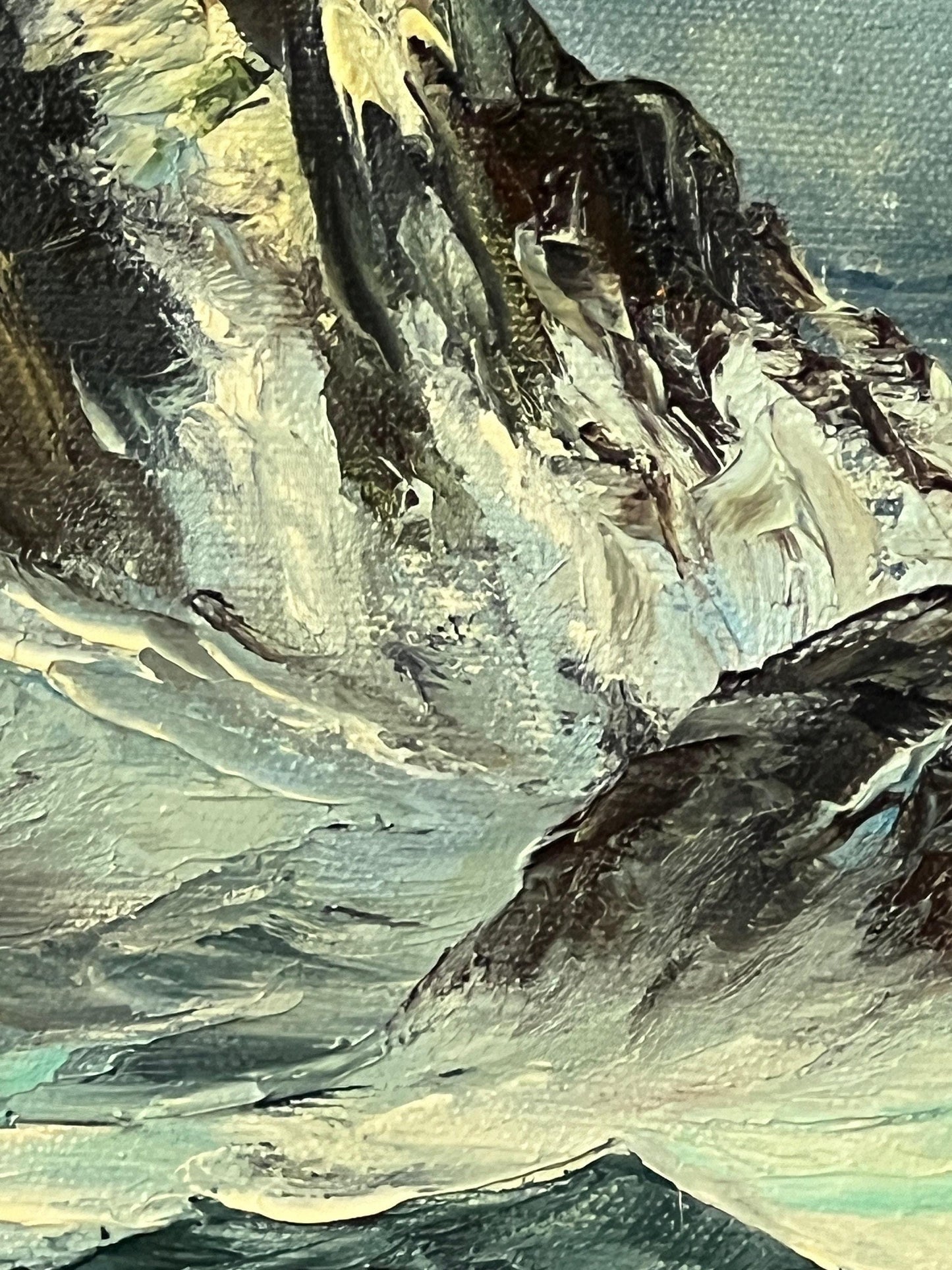 Rosemary Miner Seascape Painting - Ocean View on Canvas