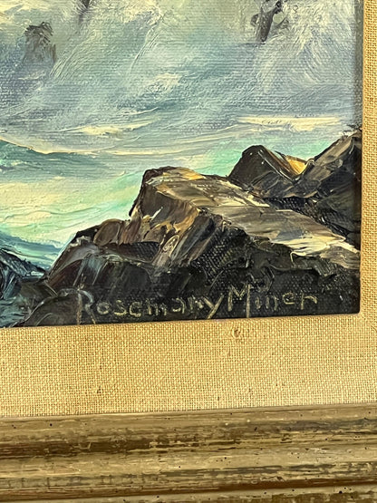 Rosemary Miner Seascape Painting - Ocean View on Canvas