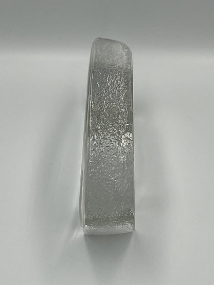 Mats Jonasson Signature Series Duck Mallard Crystal Glass Etching Art Paperweight