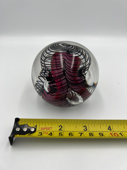 Art Glass Paperweight, signed Hal David Berger