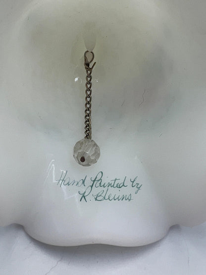 Rose Garden Bell: Fenton Hand-Painted Glass (Rare Collectible)