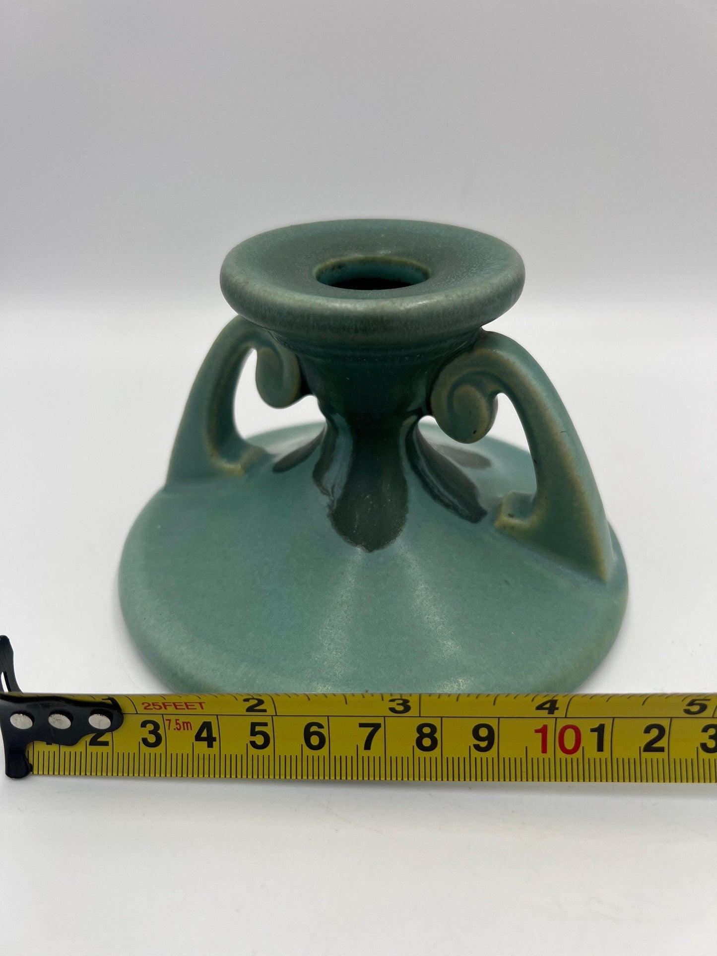 Roseville Carnelian I Candleholder Art Pottery