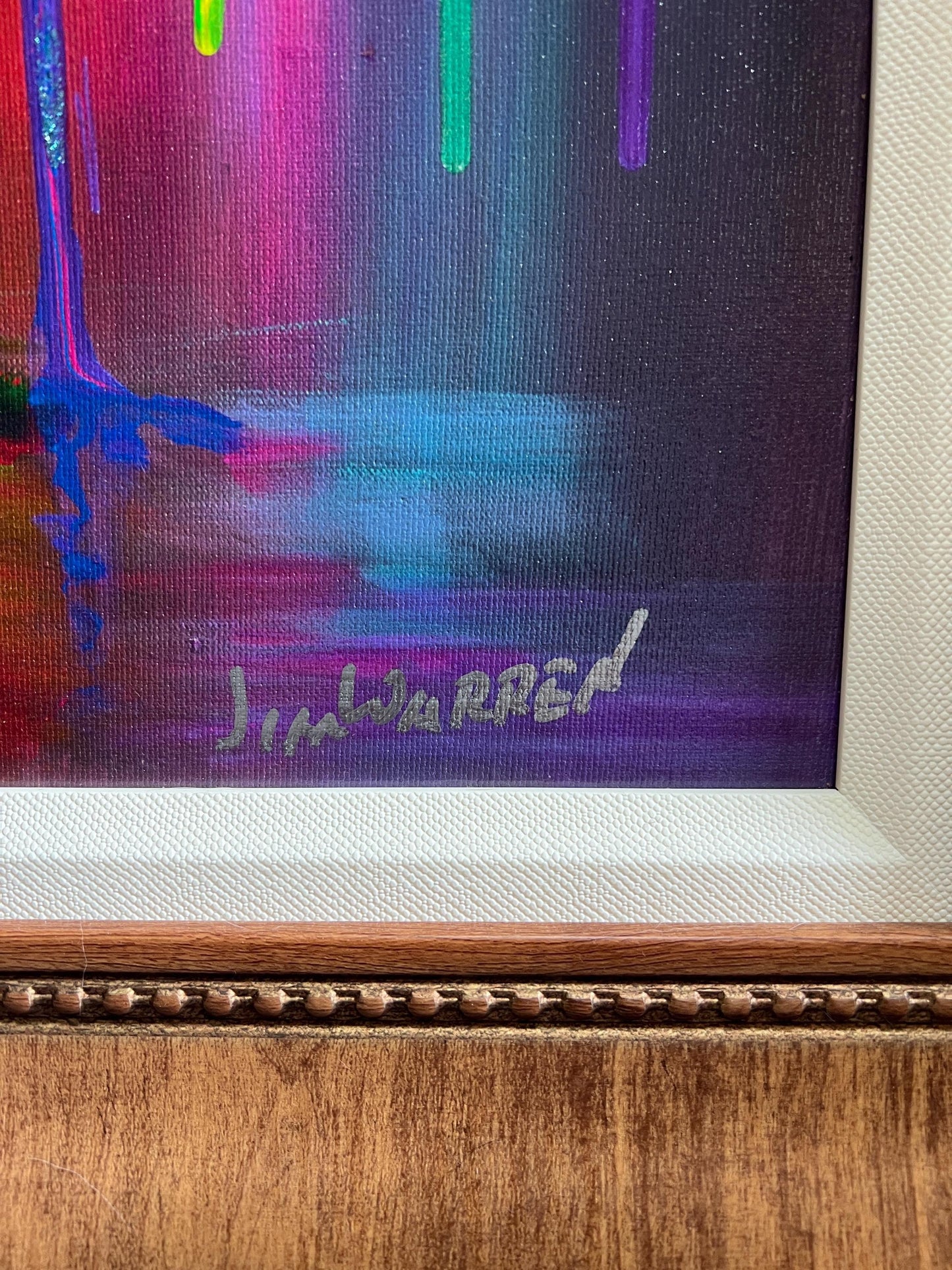 Embellished Giclee "A Boy and His Dog" by artist Jim Warren with COA