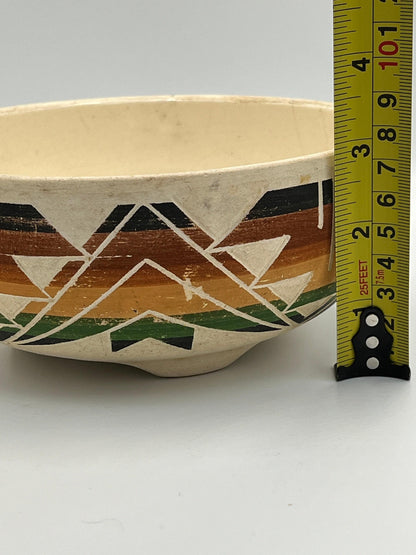 Native American South Dakota Sioux Pottery Bowl / Vase / Covered Dish SP-RC-SD