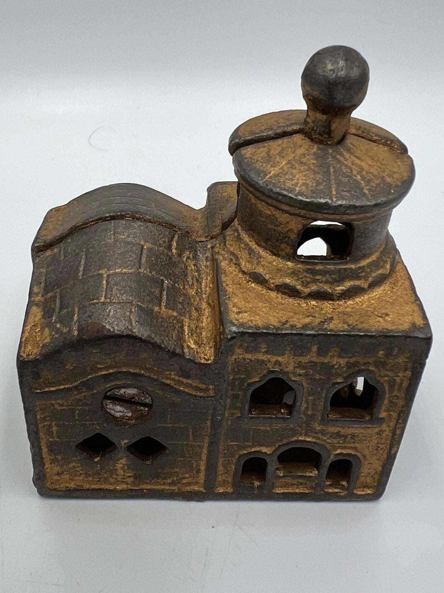 Mosque Coin Bank: Vintage Cast Iron Collectible (3 Inch Small)