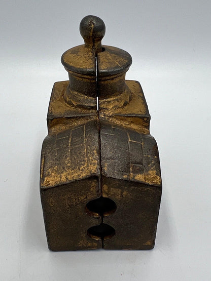 Mosque Coin Bank: Vintage Cast Iron Collectible (3 Inch Small)