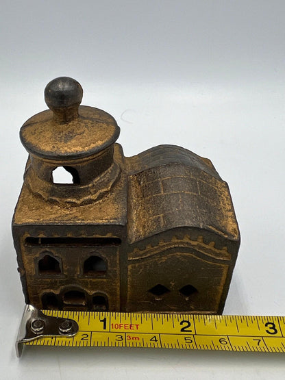 Mosque Coin Bank: Vintage Cast Iron Collectible (3 Inch Small)