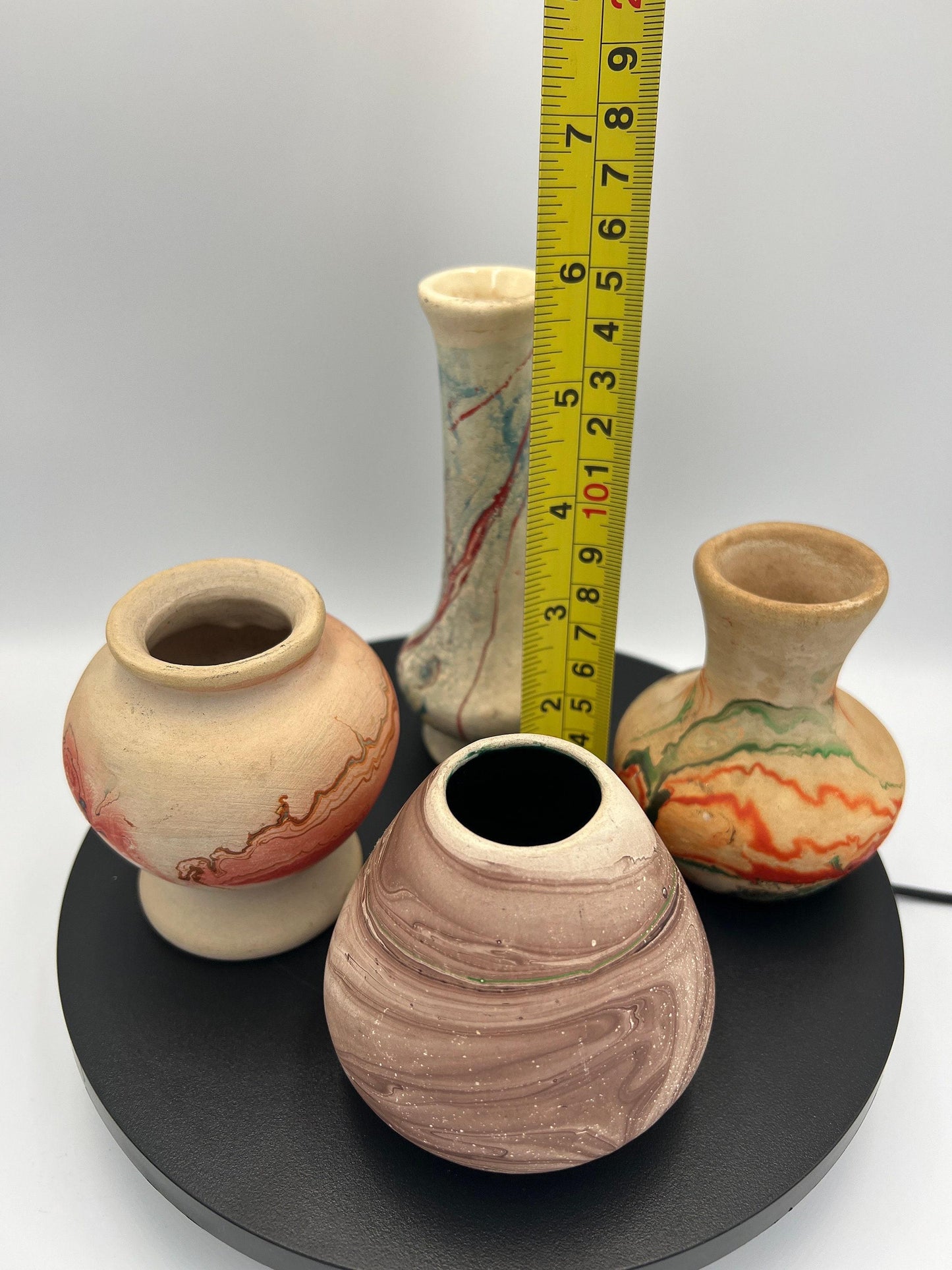 Nemadji Pottery Vases: Vintage Moose Lake Clay (Set of 4)