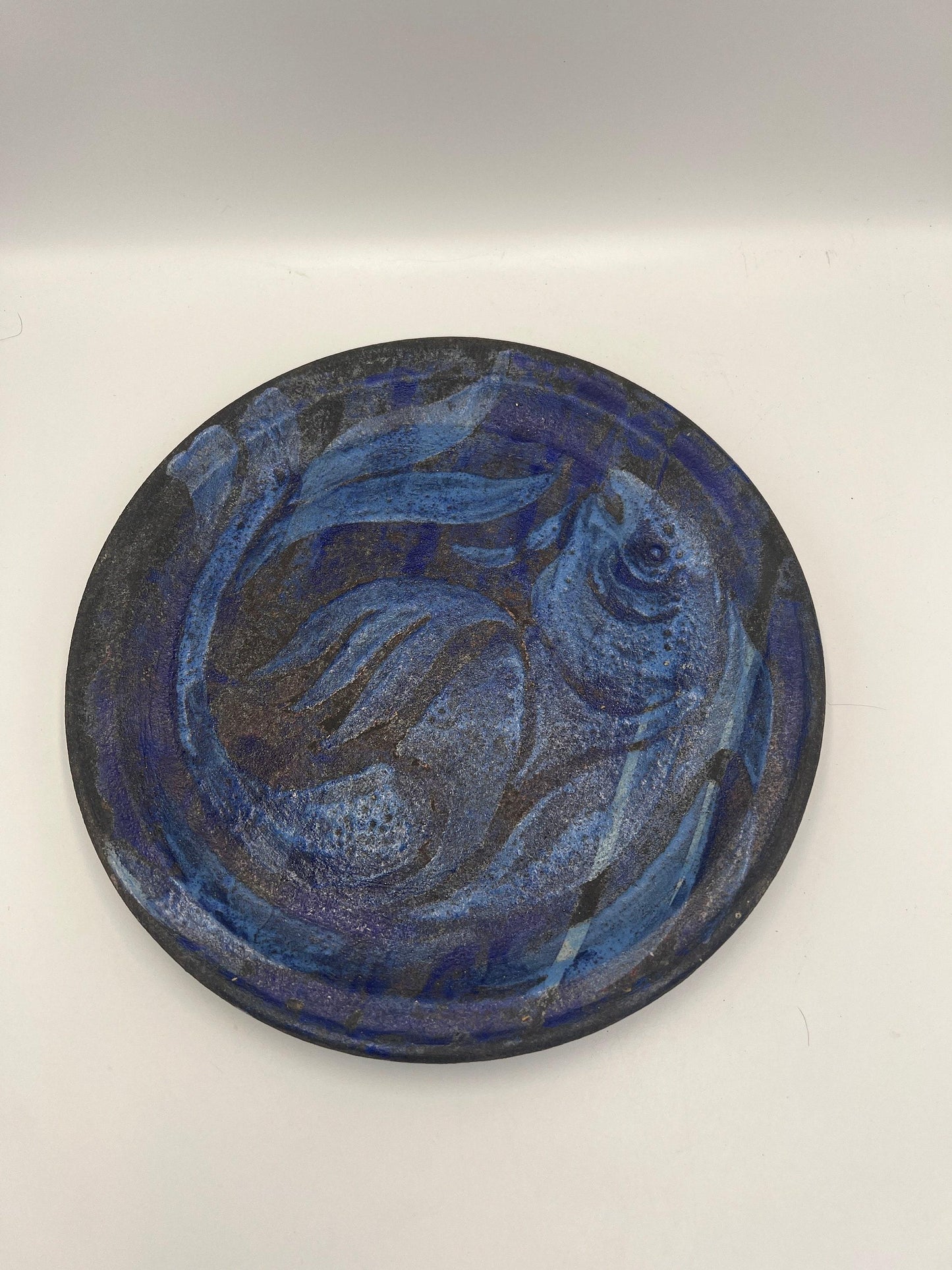 Metal Fish Wall Plate - Coastal Ocean Decor, 10 Inches