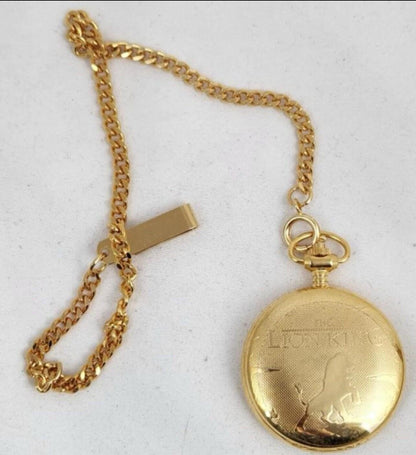 Lion King Collectible Watch: Disney Gold Tone   Your choice of Pocketwatch or Wristwatch