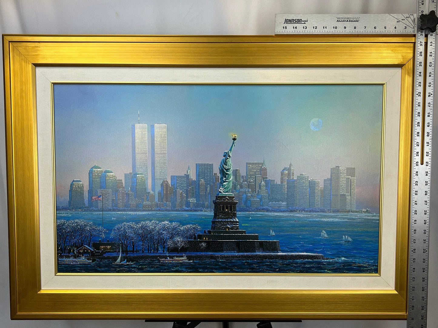 Alexander Chen "I Love New York" Embellished Giclee - With Twin Towers - Beautiful