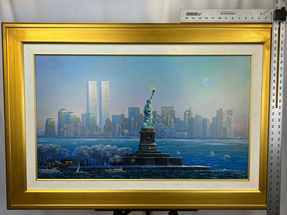 Alexander Chen "I Love New York" Embellished Giclee - With Twin Towers - Beautiful