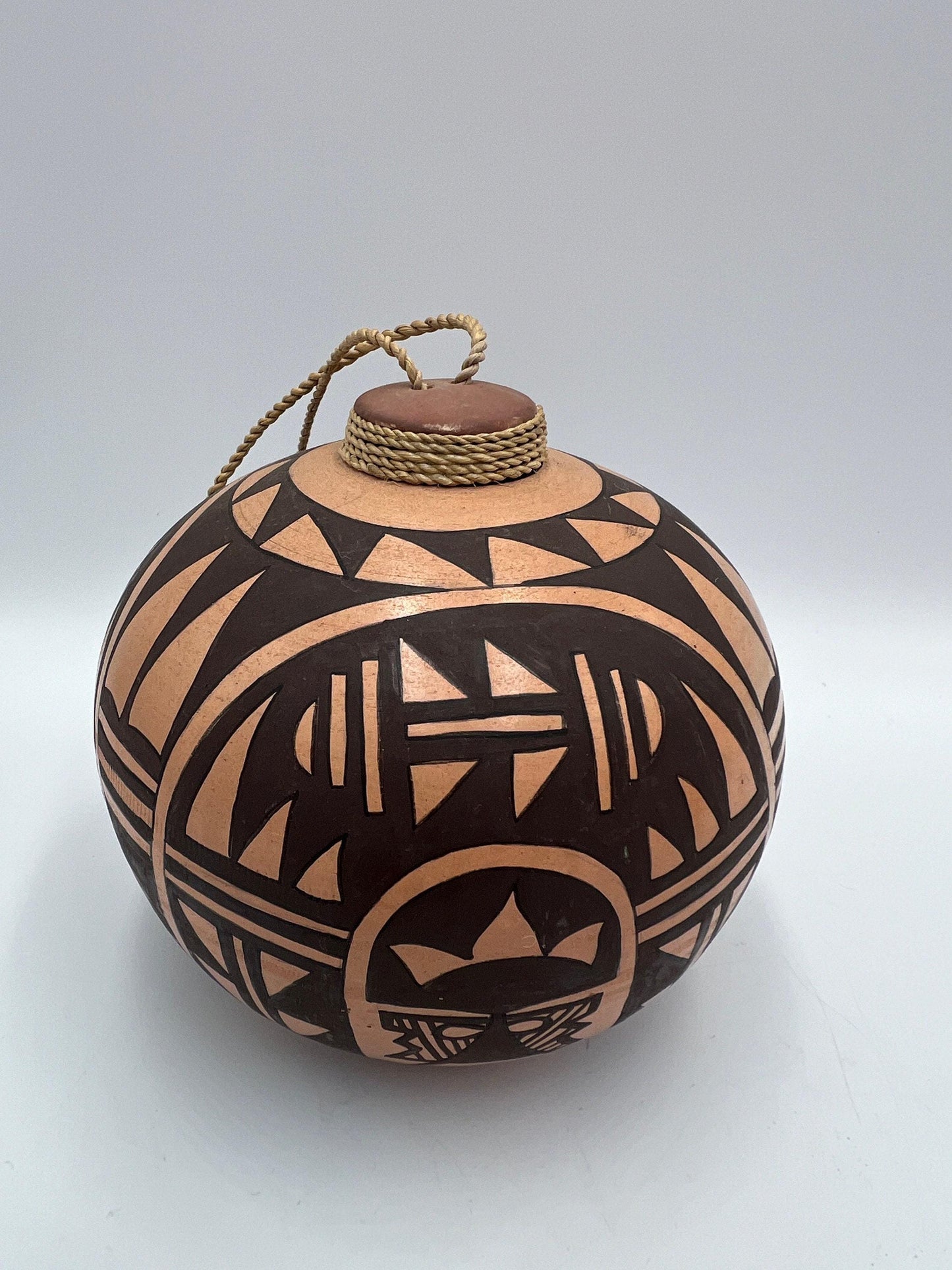 Pueblo Pottery Wall Art: Vintage Hand-Painted Pair - Rustic Southwest