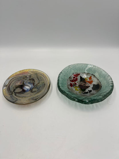 Art Glass Trinket Dishes: Vintage Signed and Unsigned (4" & 5" Sizes)