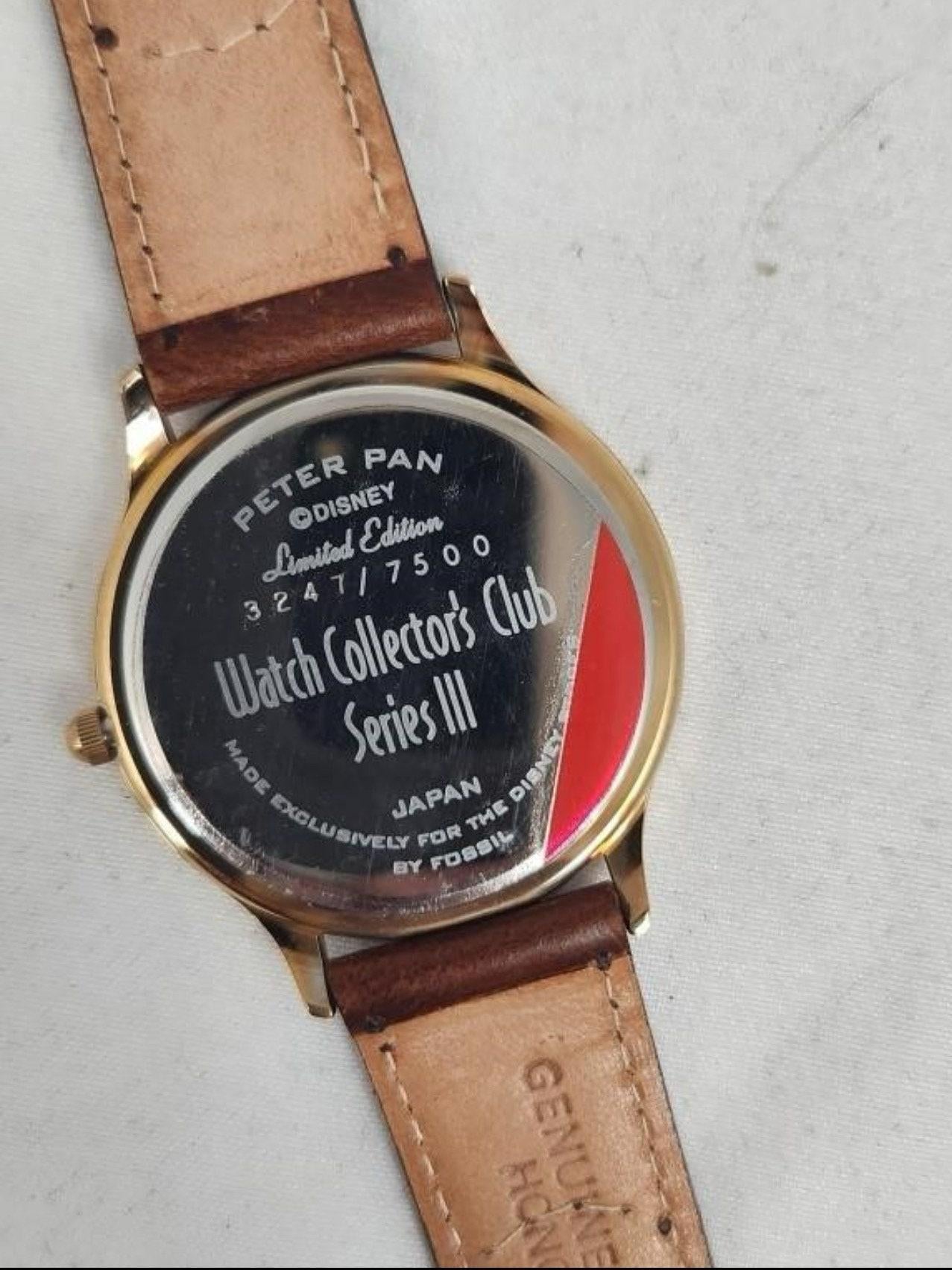 Walt Disney Watch Club Collector Series 3 Peter Pan LE7500 W/pin