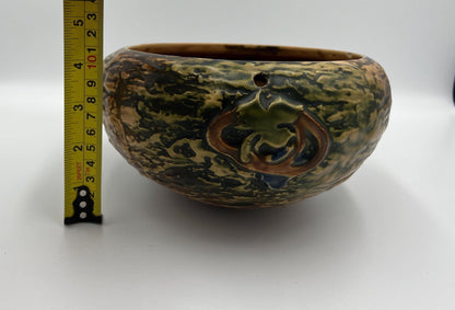 Roseville Imperial I 1921 Vintage Art Pottery Ceramic Hanging Basket