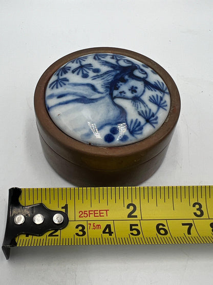 Vintage Brass Jewelry Box, Asian Fish Design (Small Trinket Holder)