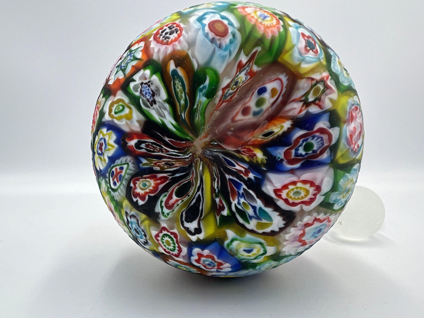 Vintage Murano Millefiori Cruet: Hand Blown Italian Art Glass