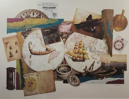 Melissa Markell Limited Edition Offset Lithograph "Sea and Ships"