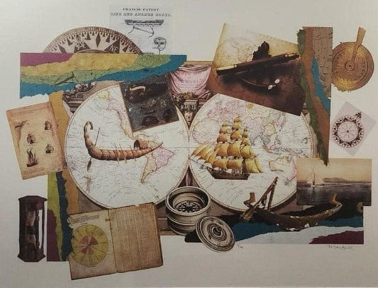 Melissa Markell Limited Edition Offset Lithograph "Sea and Ships"