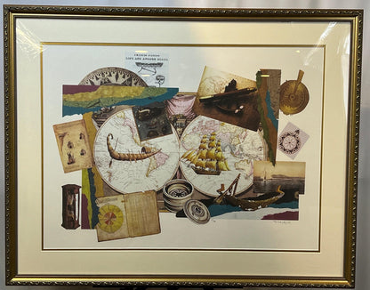 Melissa Markell Limited Edition Offset Lithograph "Sea and Ships"