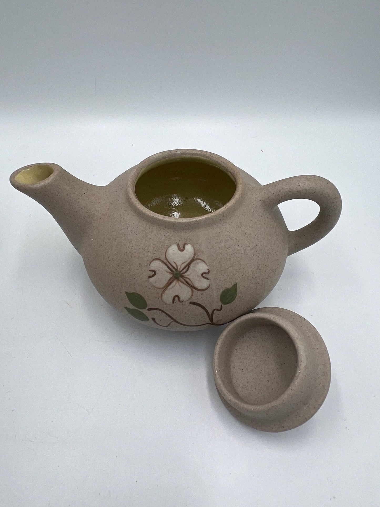 Pigeon Forge Pottery Tea Set, Blue & Yellow Glaze (5 Piece Collection)