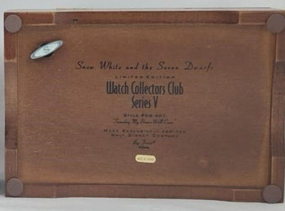 Watch Collectors Club Series V Couples Music Box Snow White and the Seven Dwarfs Limited Ed