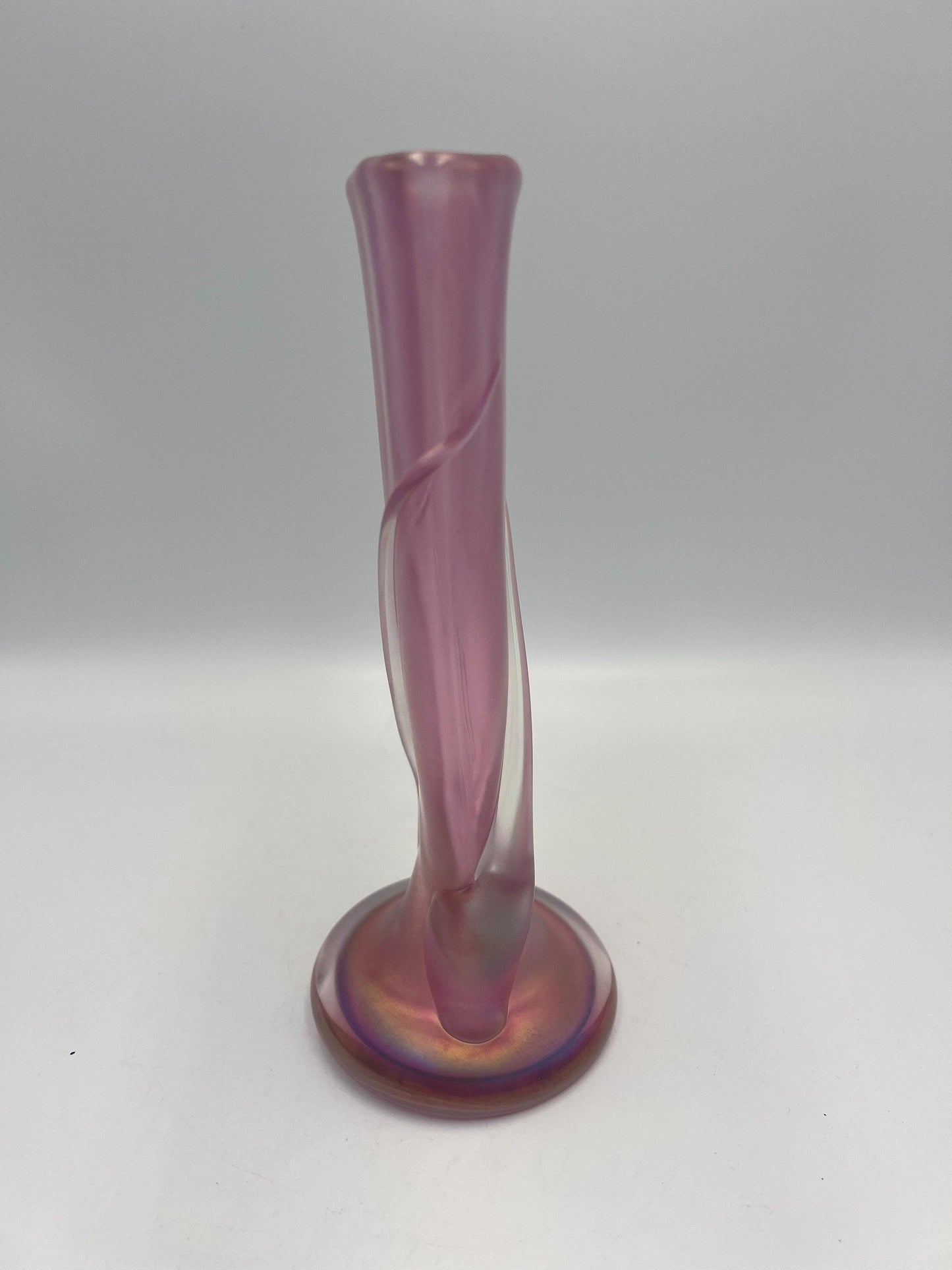 Beautiful Zellique Studio Art Glass Vase SIgned and Dated