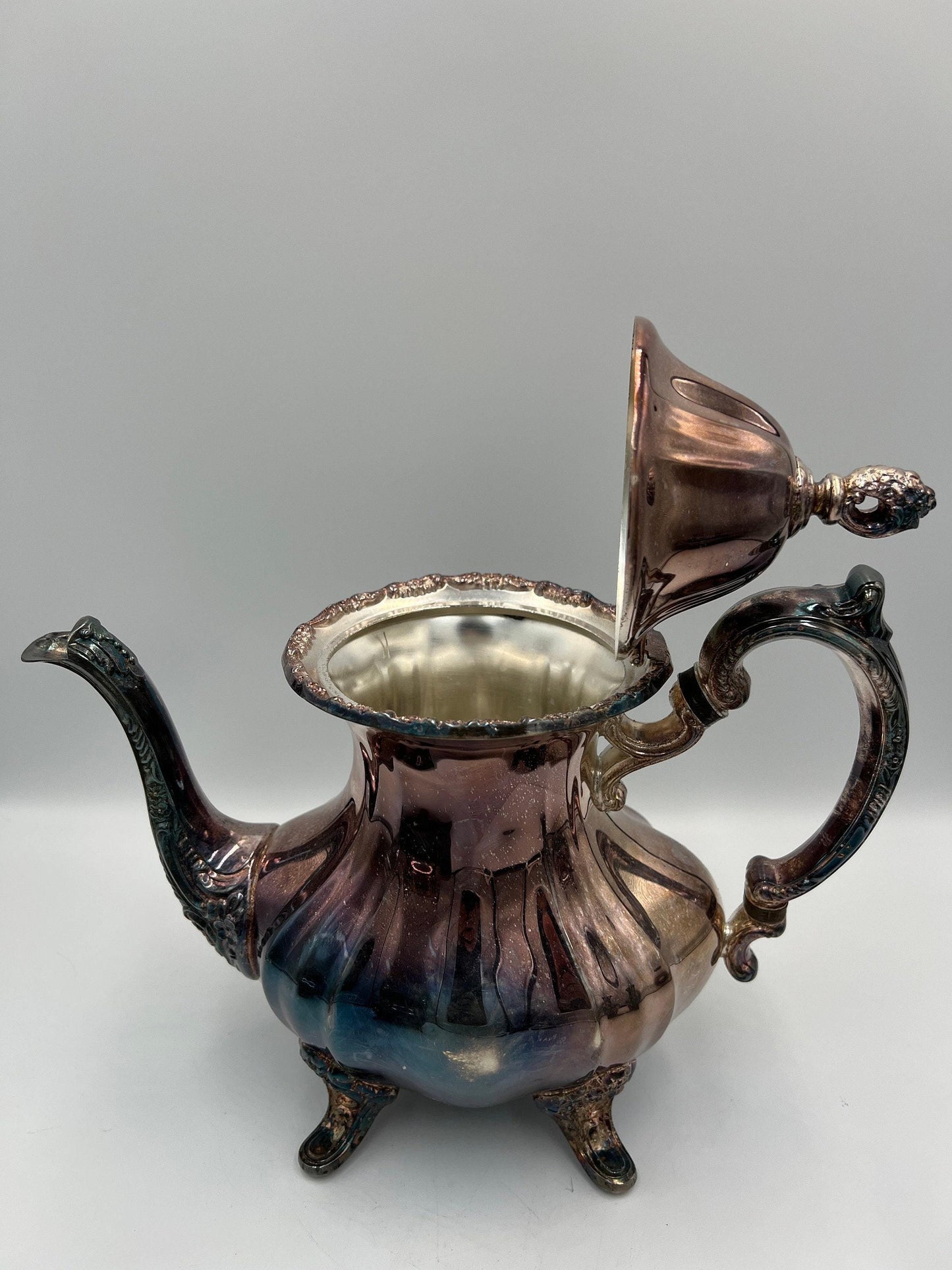 Vintage Silver Coffee and Tea Set (Pot, Creamer & Sugar Bowl)