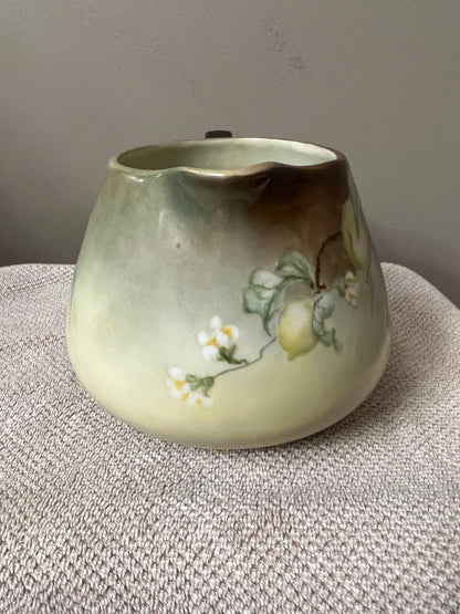 Bavarian, Hand-Painted Cider/Lemonade Pitcher/Jug with 6 cups VINTAGE