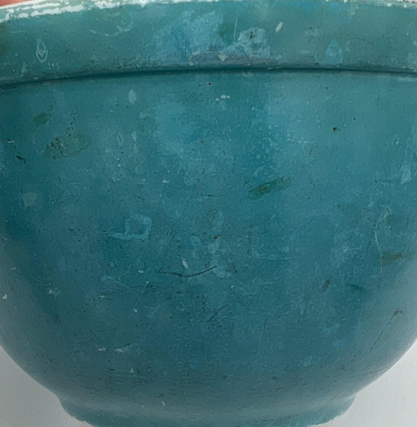 Pyrex Mixing Bowl: Robins Egg Blue Glass (1.5 Pint, Mid Century)