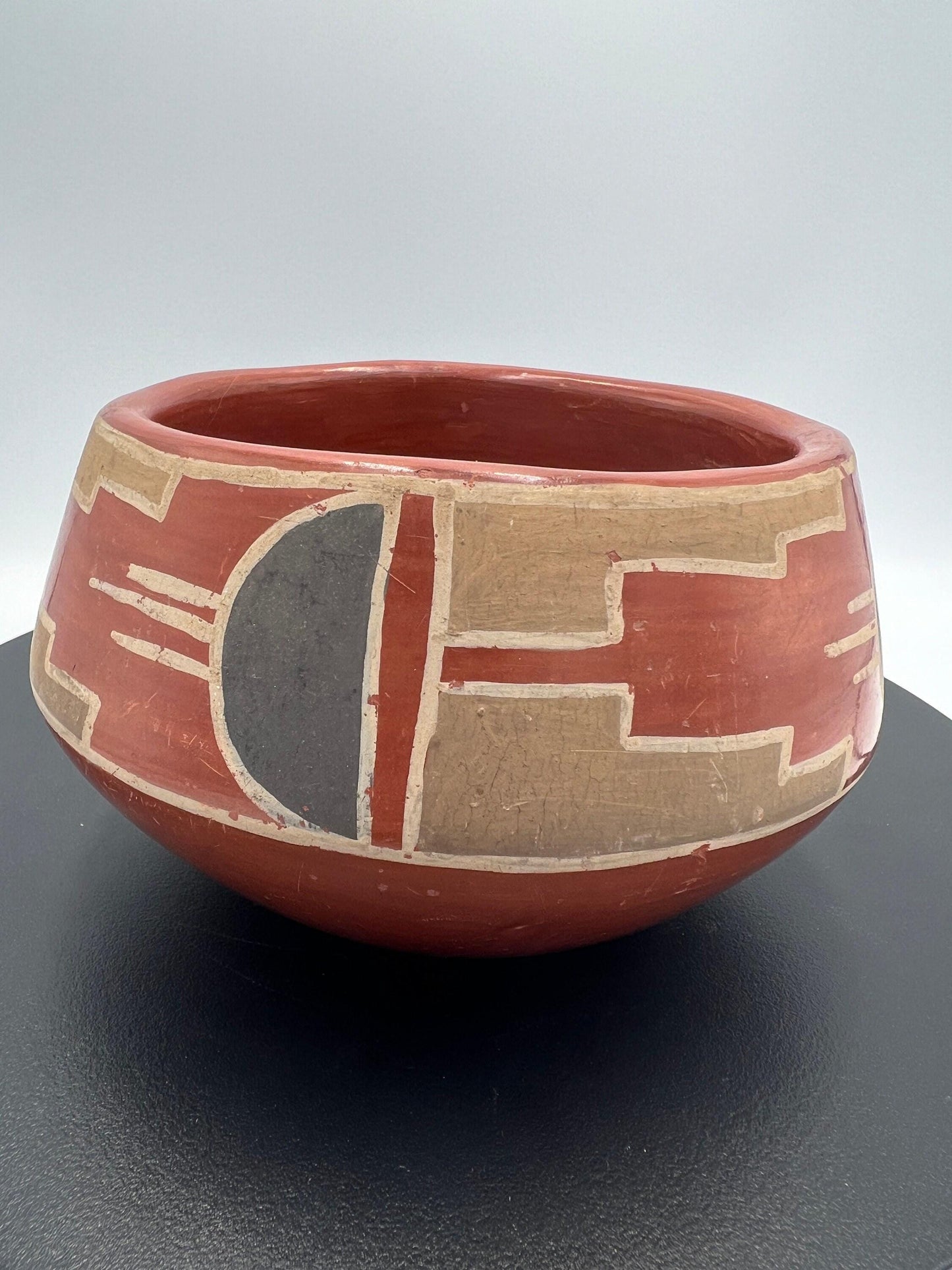 Native American Santa Clara Pueblo Pottery Bowl by Cresencia Tafoya | Unique Decor & Gift