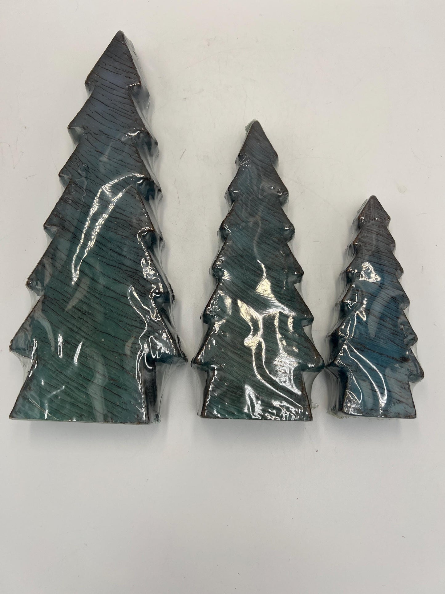 Valerie Parr Hill Candles Christmas Trees Set of 3 with Metal Sled