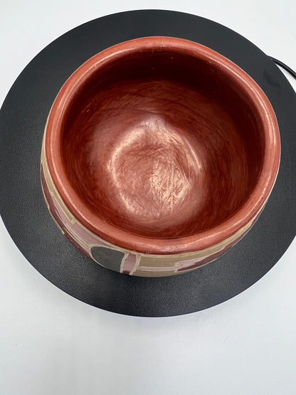 Native American Santa Clara Pueblo Pottery Bowl by Cresencia Tafoya | Unique Decor & Gift