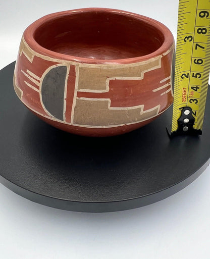 Native American Santa Clara Pueblo Pottery Bowl by Cresencia Tafoya | Unique Decor & Gift