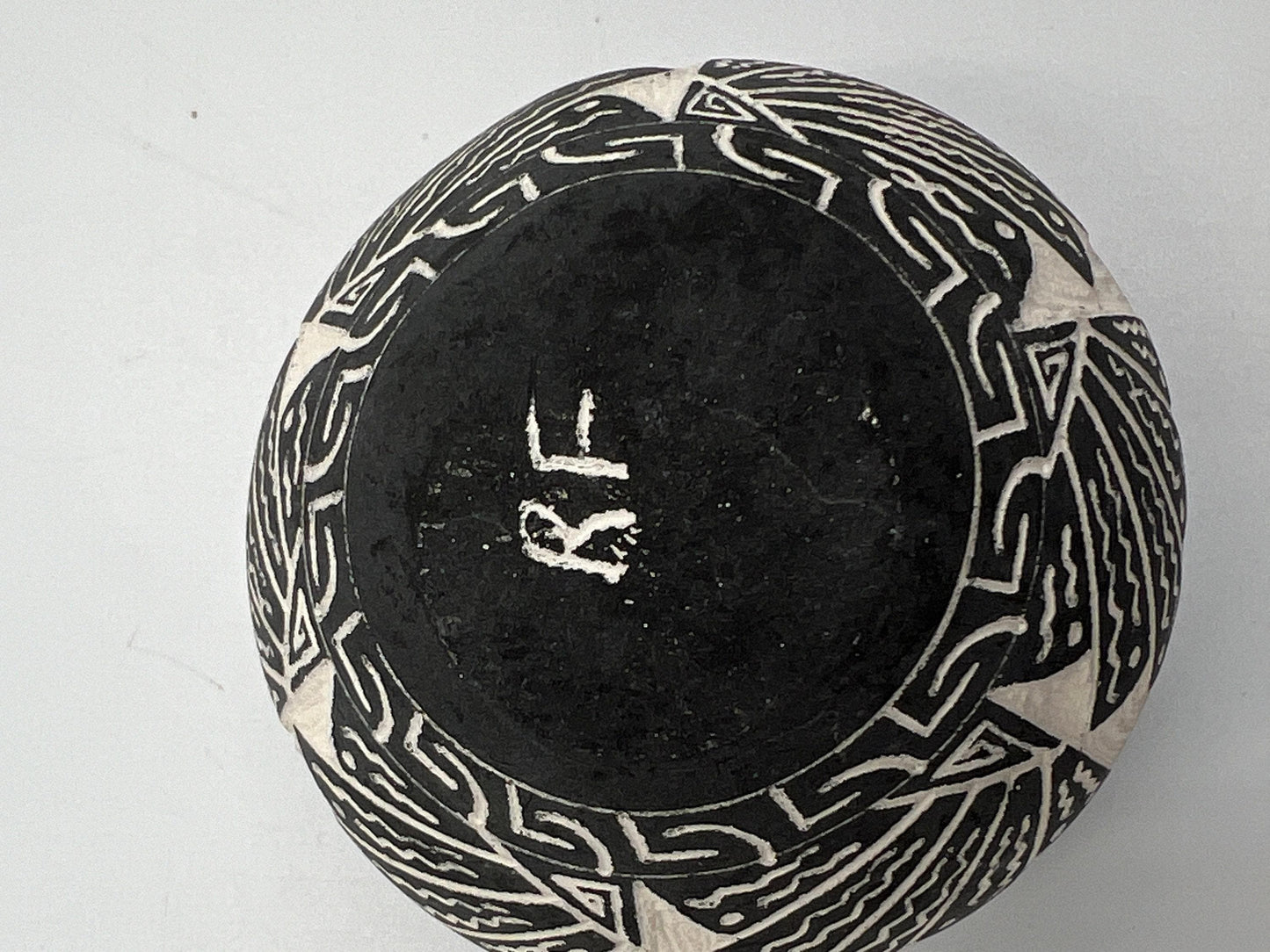 Native American Seed Pot: Vintage Acoma Pottery (Signed and Hand-Painted)