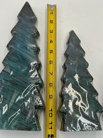 Valerie Parr Hill Candles Christmas Trees Set of 3 with Metal Sled