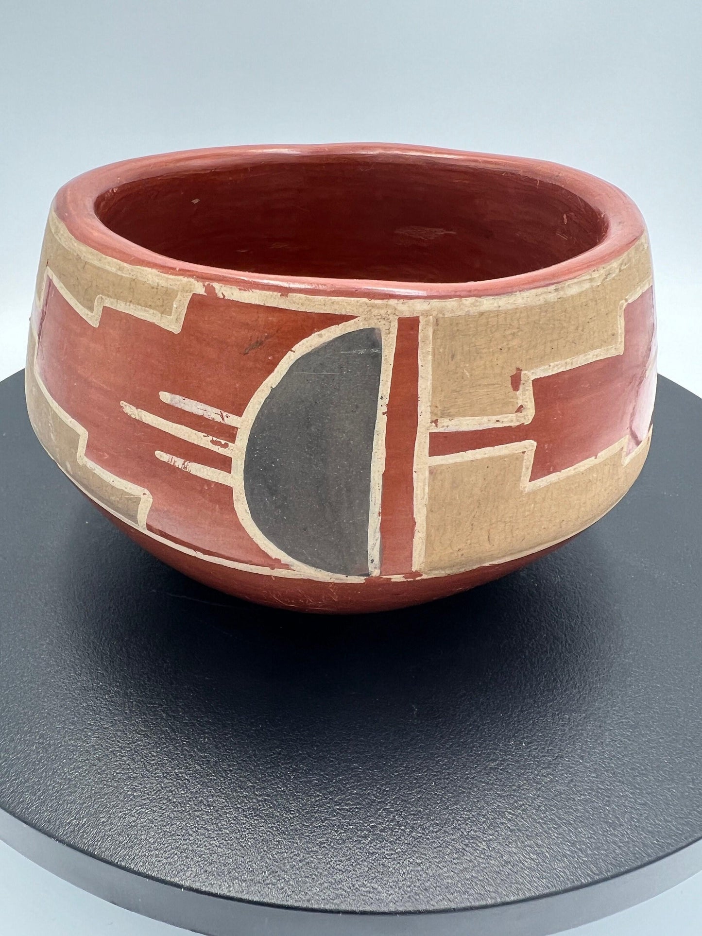 Native American Santa Clara Pueblo Pottery Bowl by Cresencia Tafoya | Unique Decor & Gift