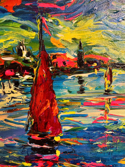 Duaiv,  Etranges Voiles, Embellished Giclee with COA and appraisal, 2018