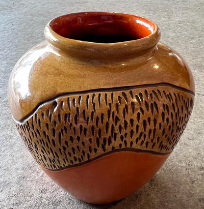 Vintage Ceramic Flower Vase, Kelly King (artist)