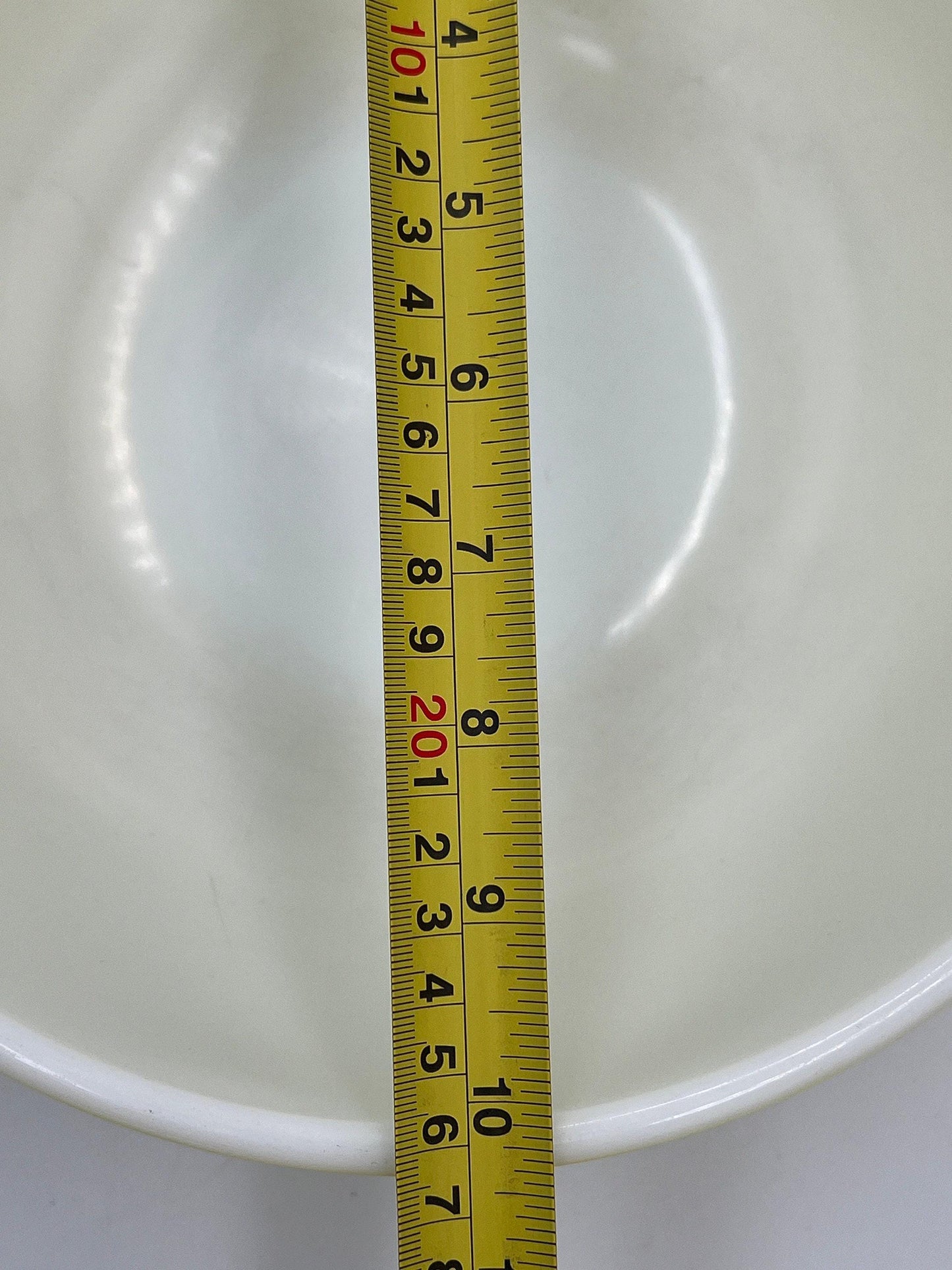 Vintage Pyrex Mixing Bowl, Green Yellow (4-Quart Retro Kitchenware)