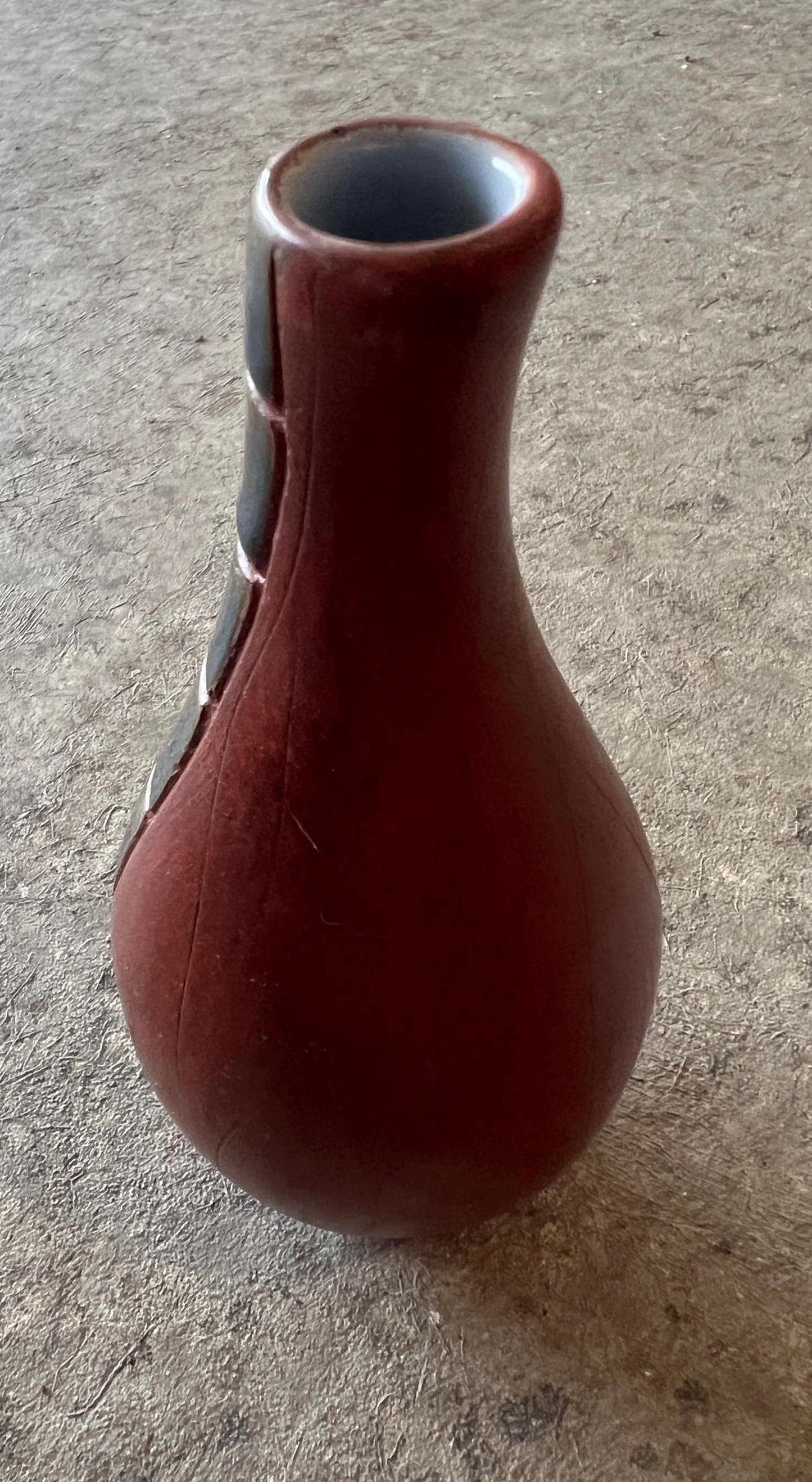 Vintage MCM vase Keramos, hand painted, Israel