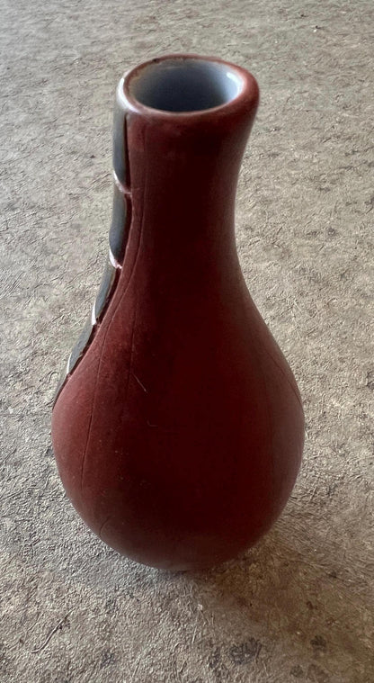 Vintage MCM vase Keramos, hand painted, Israel