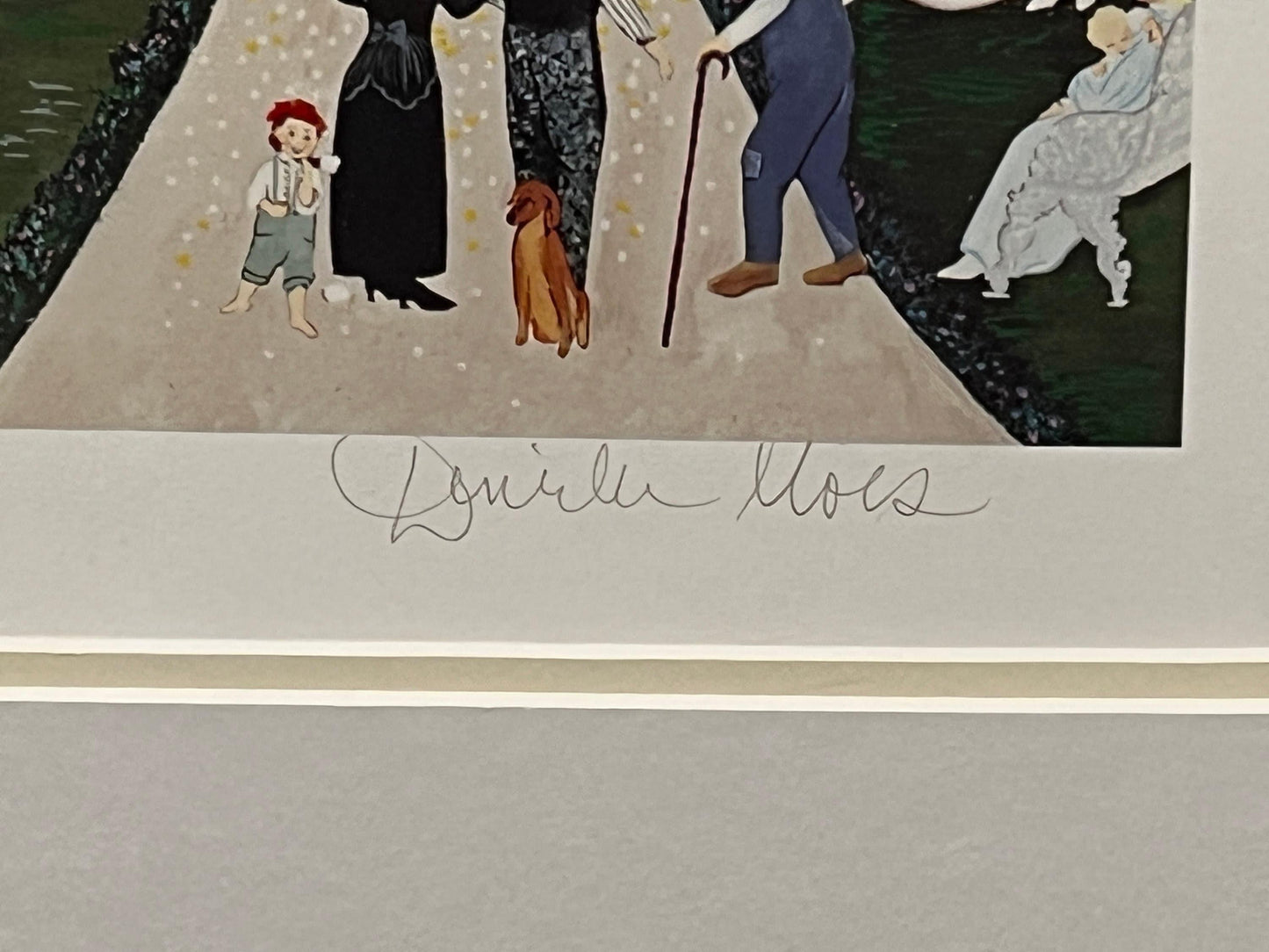Denielle Spohn Moes Signed and Numbered Limited Edition Serigraph, "Sunset in the Park"