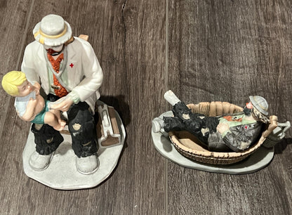 Emmett Kelly Jr, Porcelain Statues YOUR CHOICE