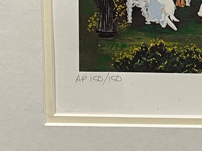 Denielle Spohn Moes Signed and Numbered Limited Edition Serigraph, "Sunset in the Park"
