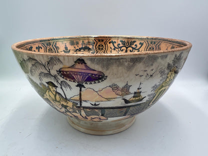 Pajong Pattern Rice Bowl: Vintage Dutch Ceramic (7.5" Diameter)