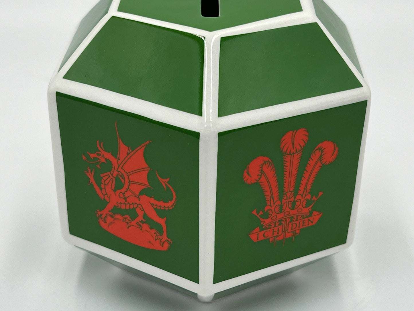 Prince Charles Investiture Bank: Vintage Wedgwood Green - Made in England