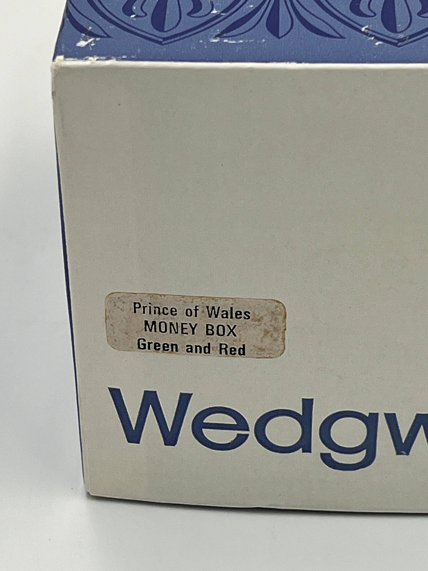 Prince Charles Investiture Bank: Vintage Wedgwood Green - Made in England